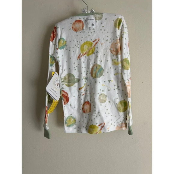 Burt’s Bees 100% Organic Cotton Pajama Shirt Top size 5T Planet Print - Picture 2 of 3